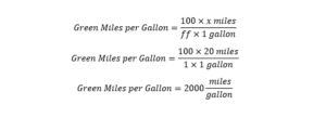 Carbon efficiency equations for 99 percenct biodiesl